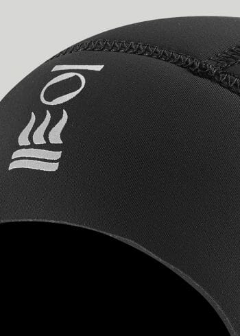 details of the logo on the Fourth Element 7mm hood