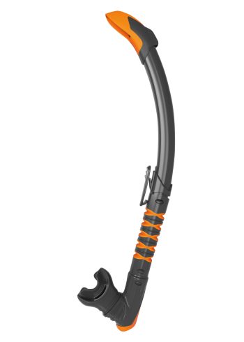 Aqualung Zephyr Flex snorkel in black and apricot