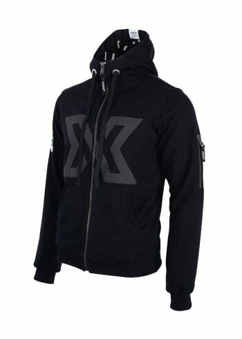 XDEEP hoodie in black from the left