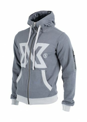 XDEEP Hoodie in grey from the left