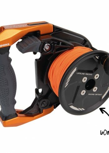 Apeks Lifeline Ascend reel in 60m orange