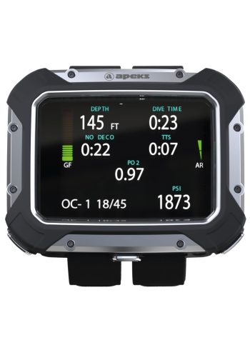 Apeks DSX Dive Computer display