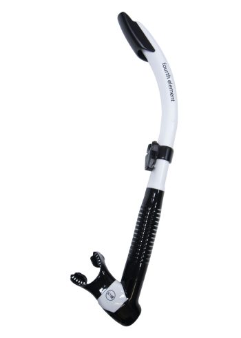 Fourth Element Splash Snorkel is black and white