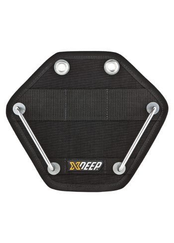 XDEEP Sidemount Butt Plate from the front