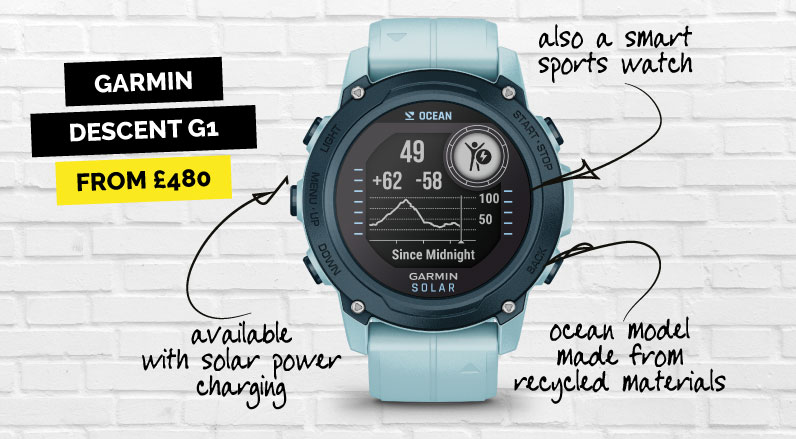One of the best dive computers for beginners - the Garmin Descent G1