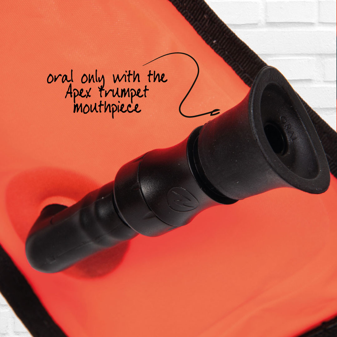 Using oral as a method for inflating an SMB