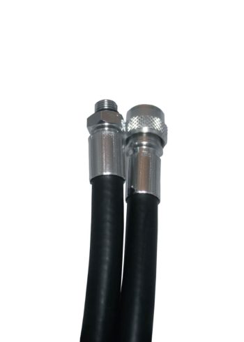 Standard black rubber inflation hose